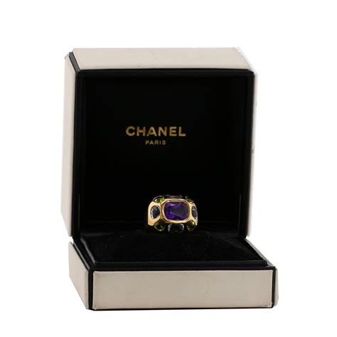 chanel baroque ring matelasse amethyst|Chanel Baroque Ring 415111 .